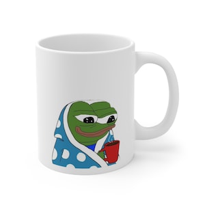 Rare Cozy Pepe Comfort Mug - Unique Internet Meme Collector&#39;s Cup for Beverage Lovers!
