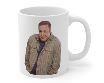 Kevin James Smirking Meme Mug - Funny Coffee Cup - Gift for King of Queens Fans