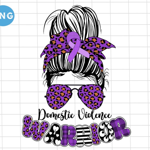 Domestic Violence warrior hair bun sublimation, Domestic Violence leopard messy bun Png, Domestic Violence awareness purple ribbon shirt Png