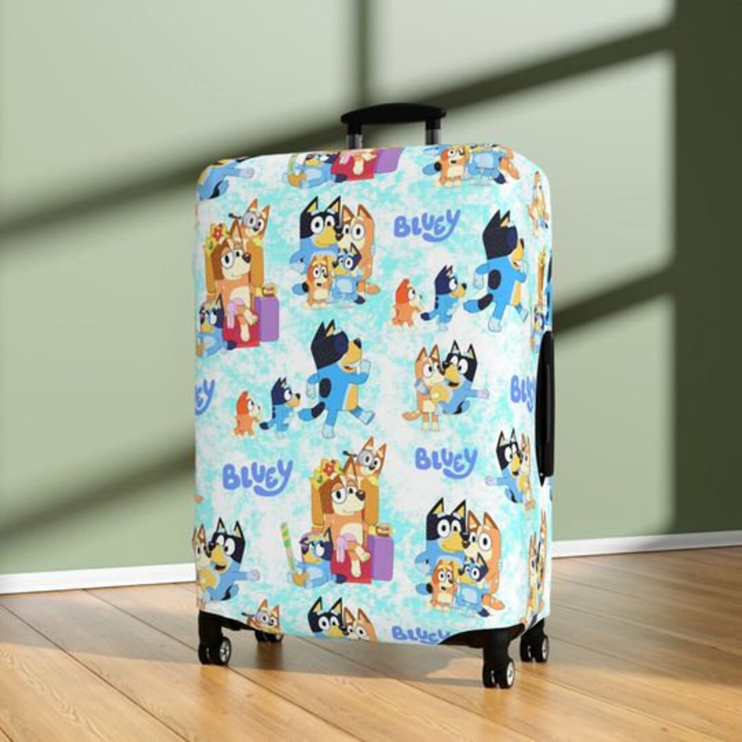 Bluey Disney Luggage Cover Bluey Suitcase Cover Disney Etsy