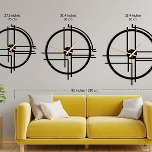 •	5 size options ;
View of size options on the wall
31.4 Inches / 80 cm
35.4 Inches / 90 cm