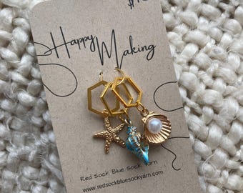 Seashell Stitch Markers - Set of Three