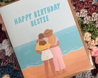 Best Friend Birthday Card - Top Hat and Monocle