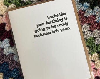 Exclusive Birthday Card - Top Hat and Monocle