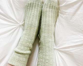 Easy Knit Socks Pattern: Springtime Sprout Design (PDF Pattern)