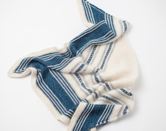 Winter Night Shawl Knitting Pattern: Easy Garter Stitch (PDF Pattern)