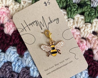 Bumblebee Stitch Marker/ Progress Keeper