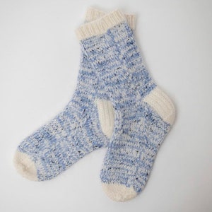 KNITTING PATTERN - Winter Wooly Socks * Easy Socks Knitting Pattern * Sock Knitting Pattern * Worsted Weight Socks