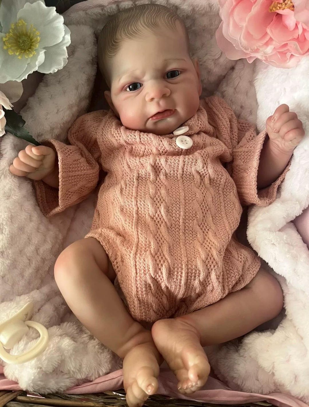 Artist Made Newborn Open Eye Reborn Baby Girl Matilda 17” Painted Hair -  Etsy, image size:1080x1422