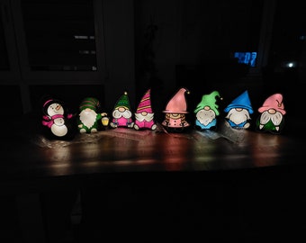 Christmas decorations, gnomes, Christmas, lighting, Christmas decorations, snowman, illuminated