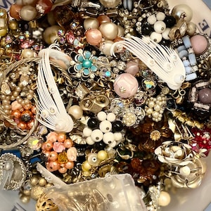 Vintage Modern Costume Jewelry - Bulk Mystery Bags for Crafters, Artists, & Creators