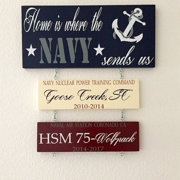 Home is Where the Navy Sends Us Etsy