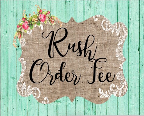 Rush Order Fee - Etsy