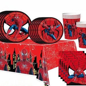 Spider-man Supereroe Tema Palloncini Banner Cake Topper Set