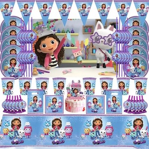 Cartoon Gabby s Dollhouse Thème Enfants Fête D'anniversaire Décor