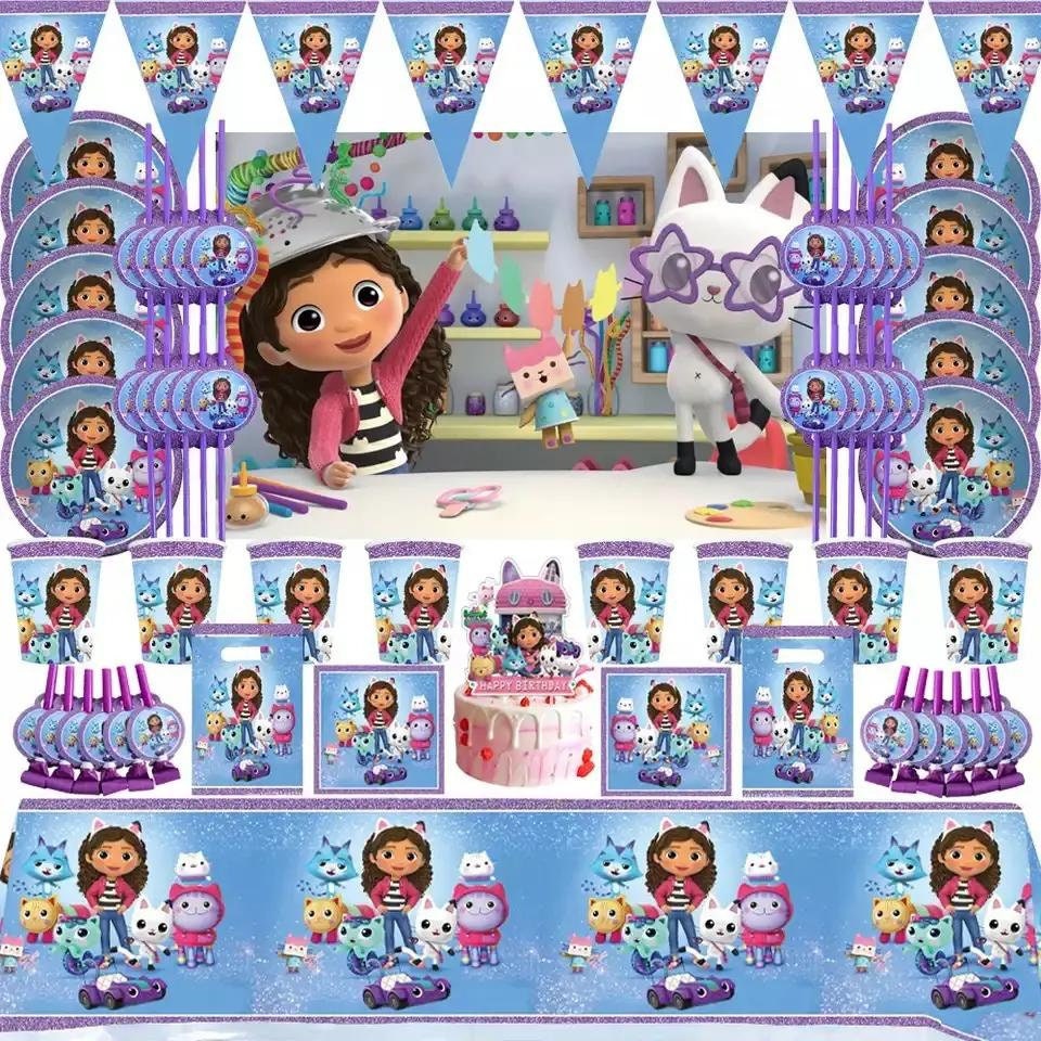 Gabby's Maison Anniversaire D'Enfant Fête Déco Décoration Set de Fête  Vaisselle