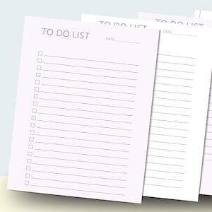 Liste de tâches minimale imprimable, liste de tâches minimaliste, modèle de liste de tâches simples, A4/A5, PDF imprimable et à remplir, liste de tâches quotidiennes