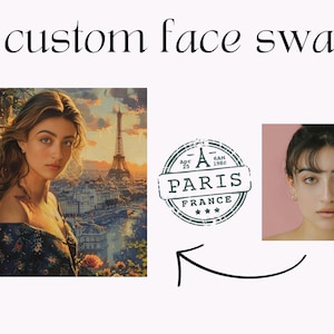Face Swap - I Love Paris #2| Custom Portraits | face editing |custom Portrait | face swap|custom picture| paris gifted| custom pictures gift