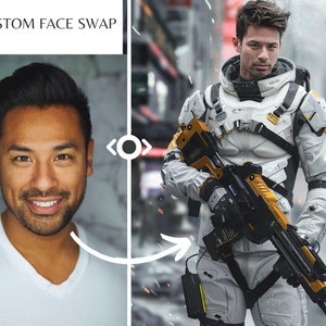 A Warrior Custom Portrait| face swap| 6 different options to choose from| custom picture| Mythical Warrior