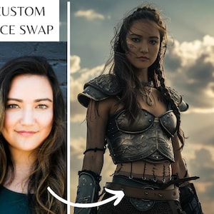 A Warrior Custom Portrait| face swap| 6 different options to choose from| Mythical Warrior