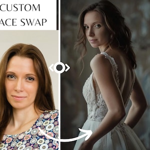 Bride Custom Portraits| turn Your Photo into a Bride Custom Portraits|custom picture| 5 different options| photo face swap| customized photo