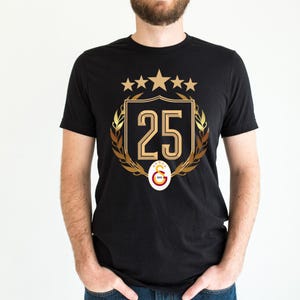 Galatasaray 25th Championship Celebration Shirt, Football Club 2025 T-shirt, 5 Stars T-shirt, Champion Shirt