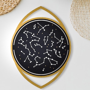 Konstellation Metall Wanddekor, Himmel Karte Kunst, himmlische Dekor, himmlische Karte Wanddekor, über dem Bett Dekor, einzigartige Wanddekoration, Boho Wandkunst