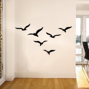 Flying Birds Metal Wall Art, Flock of Birds Metal Wall Decor, Metal Wall Hangings, Unique Wall Decor, Above Bed Decor, Nature Inspired Decor