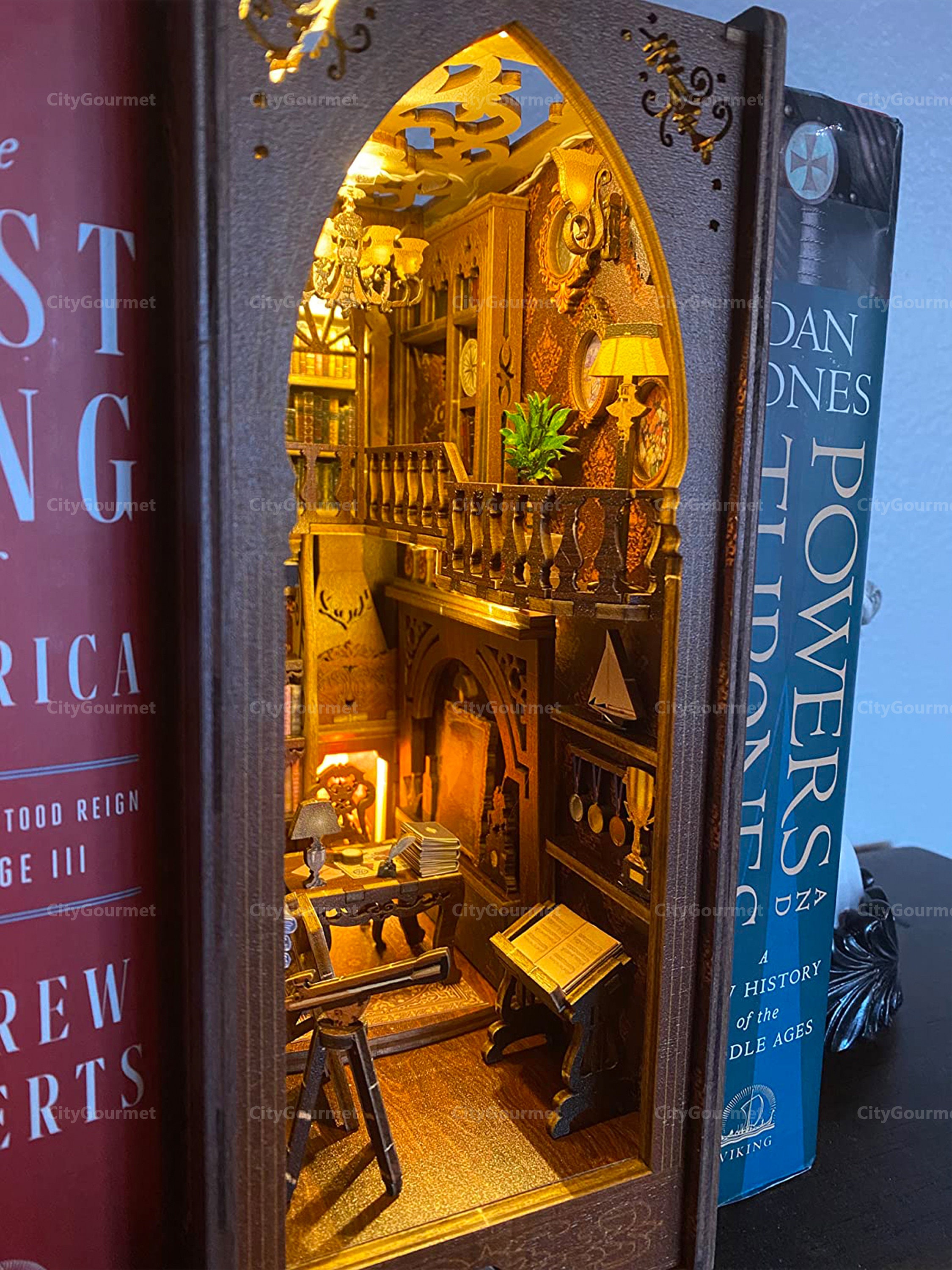 Diagon Alley Book Nook, Shelf Insert, Harry Potter, Book Shelf