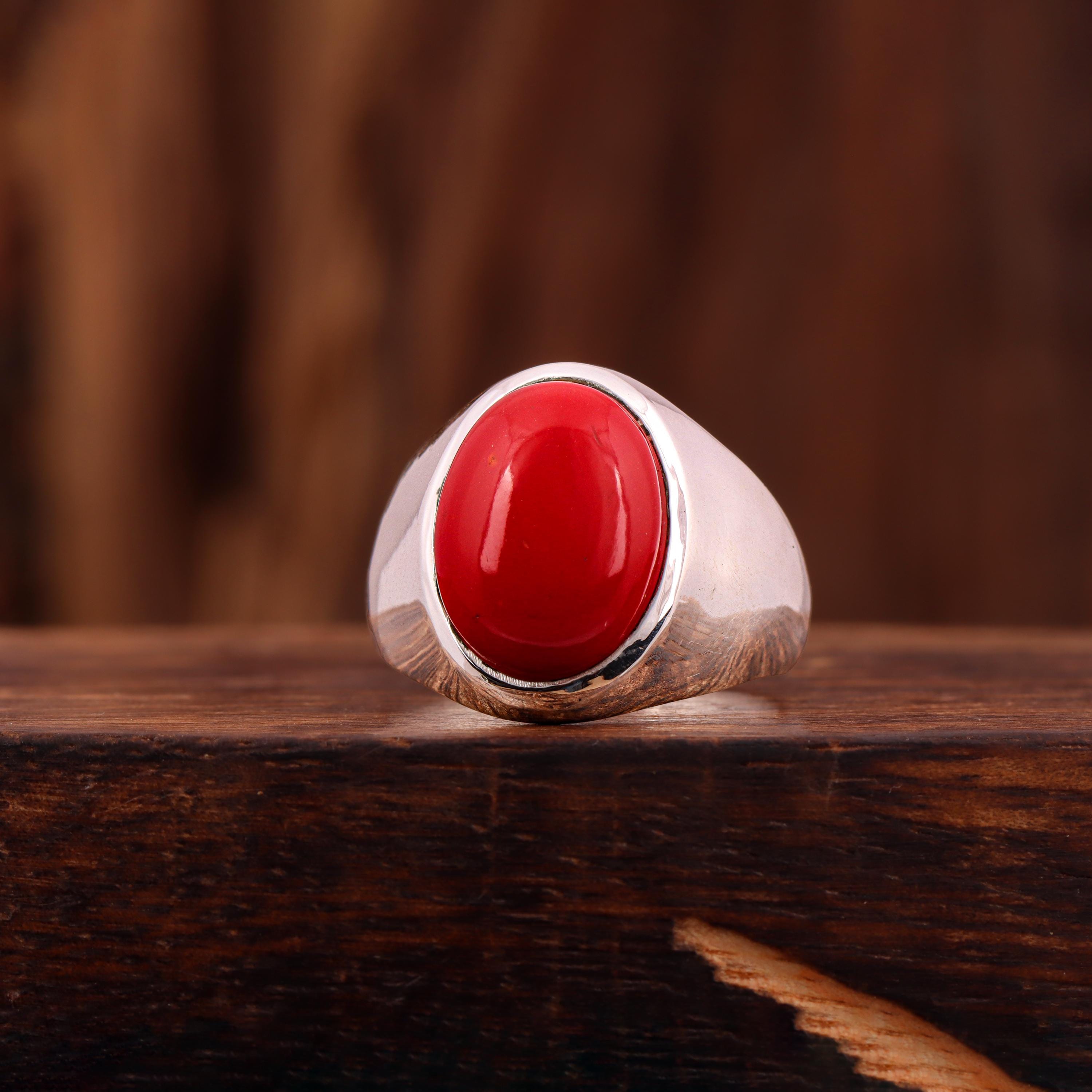 Red Coral Men Gem