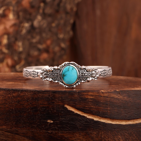 ブルームーン ターコイズ トルコ石 シルバーバングル ターコイズ