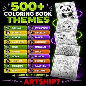500,000+ Kids Learning Bundle PLR MRR | Printable Worksheets, Coloring Pages, Busy Books, Homeschool PDF & Canva Templates