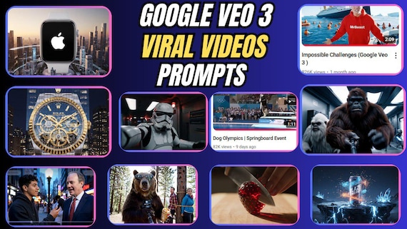 Google VEO 3 Viral Video Prompts: JSON, Character Consistency, UGC Ads