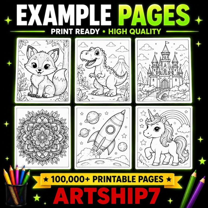 500,000+ Kids Learning Bundle PLR MRR | Printable Worksheets, Coloring Pages, Busy Books, Homeschool PDF & Canva Templates