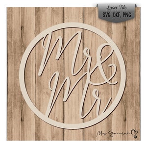 Arquivo laser Mr & Mr svg, dxf, png