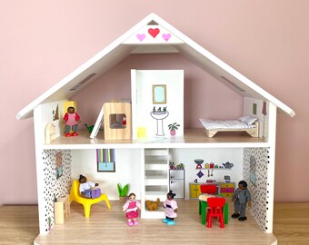 Wooden Dollhouse Makeover Ikea Flisat Dollhouse Hack Buy