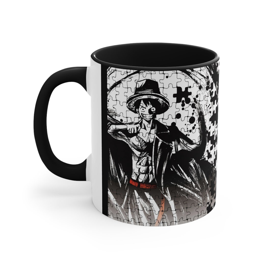 Luffy One Piece Anime Mug Unique Collectible Gift for Fansaccent Coffee