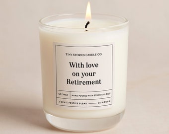 Retirement Gift | Soy Wax Candle Gift | Essential Oil Candle