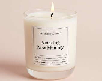 Amazing New Mummy Gift New Mum Gift | Soy Wax Candle Gift | Essential Oil Candle