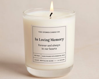 In Loving Memory Candle Sympathy Gift | Soy Wax Candle Gift | Essential Oil Candle