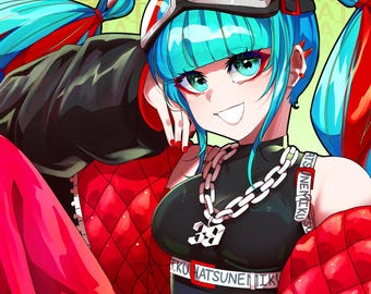 10"x14" Hatsune Miku Vocaloid Prints