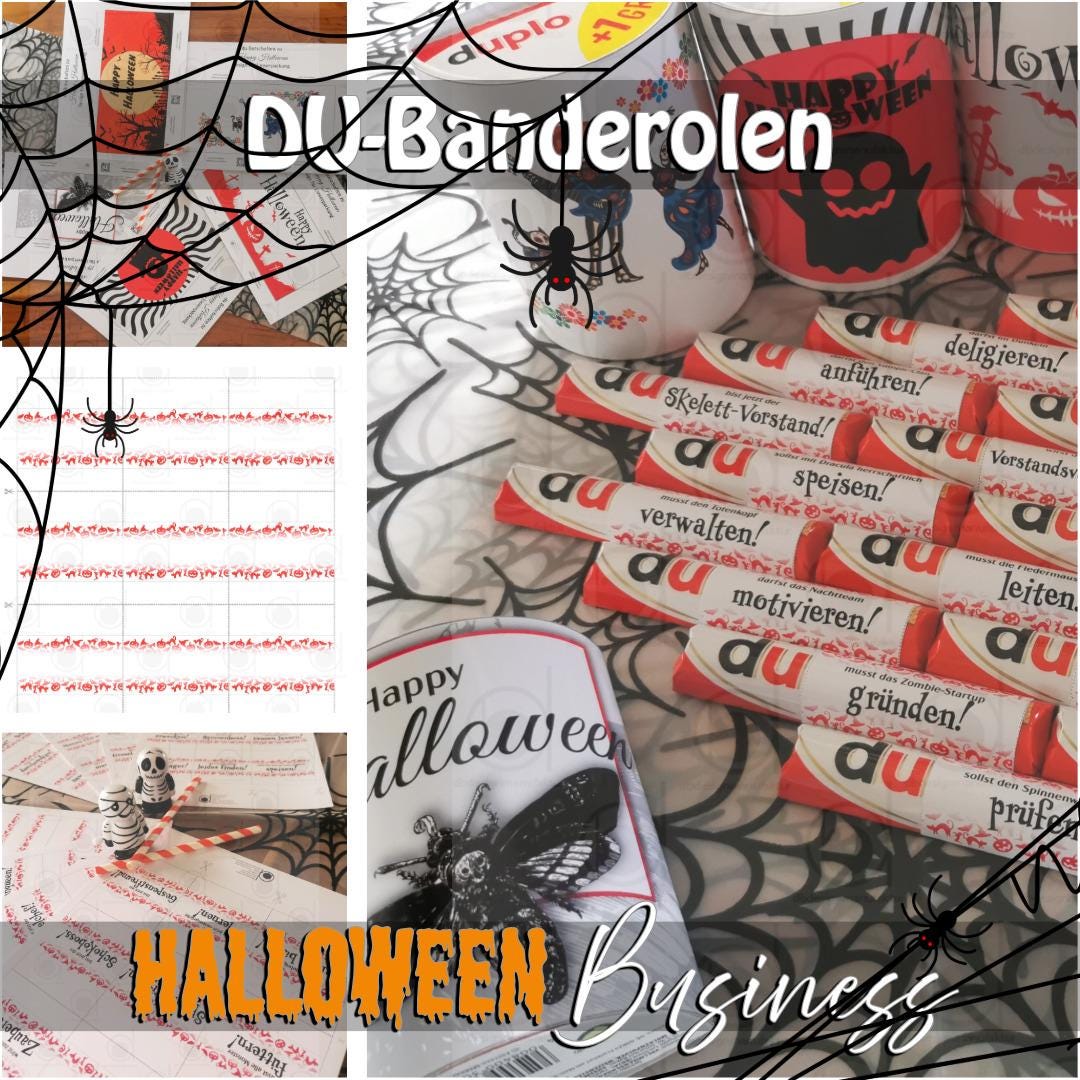 The Good-Bye/VIDEO! THE GOOD-BYE -COMPL… 63 Halloween Wrappers for Duplo Chocolate Bars in German + 9 Blank