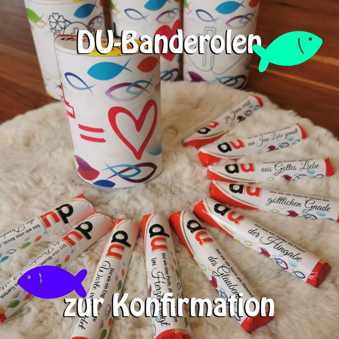 72 Digital Christian Confirmation Fish Rainbow Duplo Banners