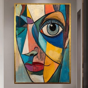 Picasso Artwork Canvas Decor Picasso Wall Art Picasso Style Modern Wall Art Framed Canvas Art Extra Large Wall Art Fashion Wall Art Home Art