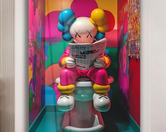 Wall Art Kaws Glass Wall Art Bathroom Kaws Extra Large Wall Art
