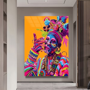 Afrikanische Kulturelle Kunst, Abstrakte Dekoration Stammes-Wand-Kunst Innendekor-Wandbehänge Wohnzimmer-Dekor Hauptdekoration Ästhetisches Dekor