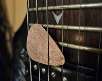 Copper Guitar pick textured