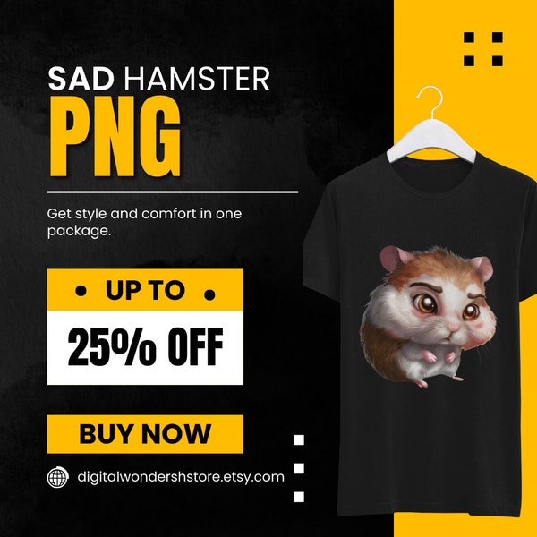 lustiges trauriges Hamster-Meme PNG-Friedenszeichen-verängstigter Hamster-lustiges Meme-Top für Haustierliebhaber