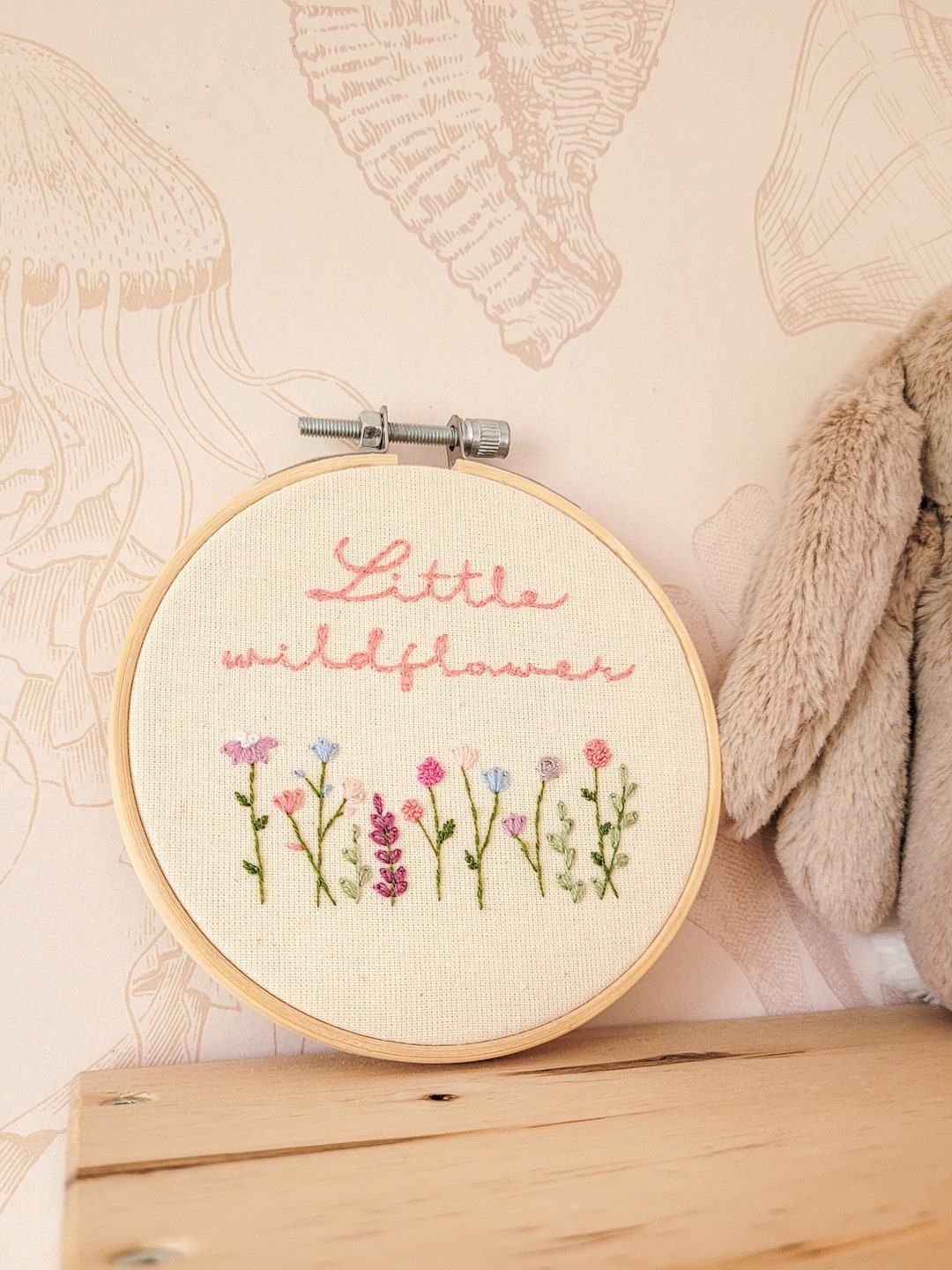 Little Wildflower Wall Decor Girls Room Floral Wall Decor Nursery Baby ...