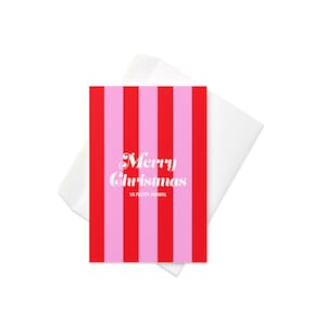 Joyeux Noël Ya carte de voeux de vacances animaux sales. Intérieur vierge de 10 x 15 cm (4 po. x 6 po.) avec enveloppe